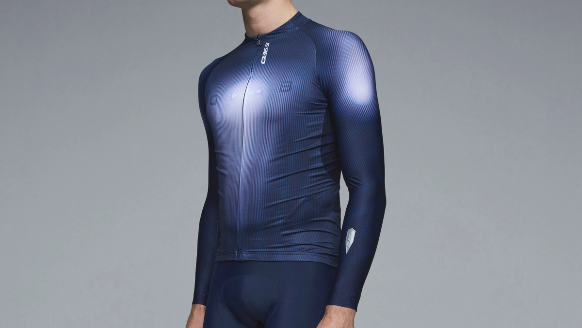Q36.5 薄長袖車衣Gregarius Hybrid Light QLAB LS Jersey Nautica Blue 男款 藍