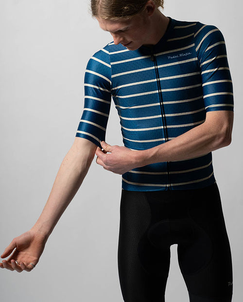 Pedal Mafia 車衣Artist-PassTimes短袖 男-藍/白