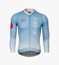 Pedla 薄長袖車衣 Dots Air LS Jersey Blue Gradient 男款 漸層藍