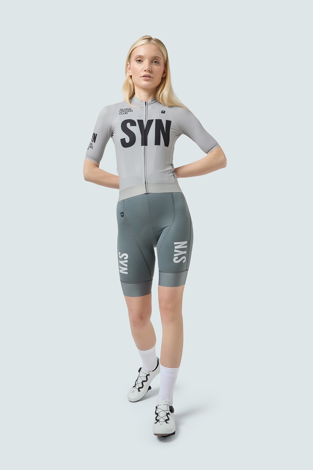 SYN 車褲 Pro Bib Shorts 2.0 Storm Grey 女款 綠灰