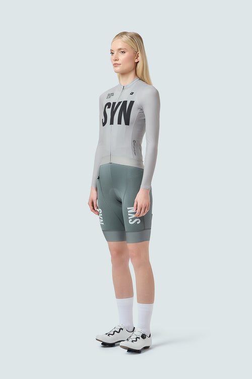 SYN 車褲 Pro Bib Shorts 2.0 Storm Grey 女款 綠灰