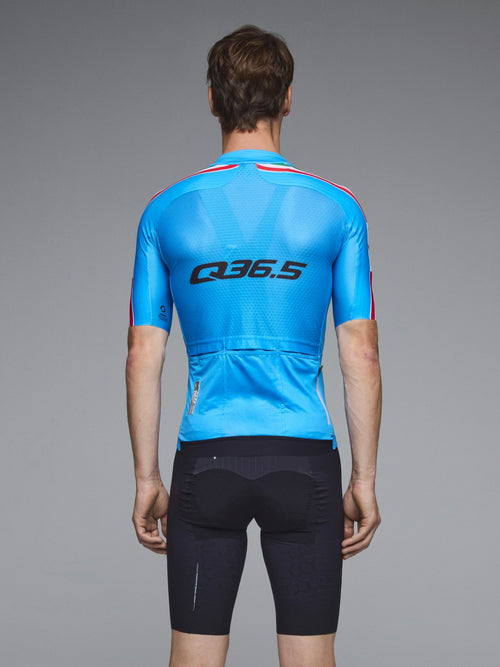 Q36.5 車衣Gregarius Pro Nibali Racing Nazionale Jersey Light Blue 男款 藍