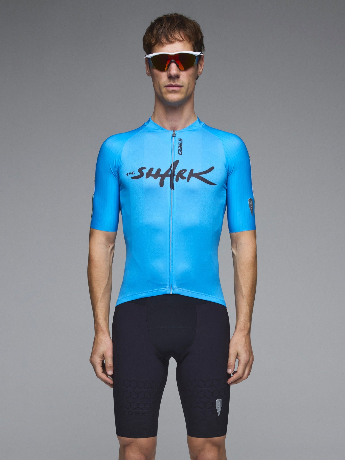 Q36.5 車衣Gregarius Pro Nibali Racing Nazionale Jersey Light Blue 男款 藍