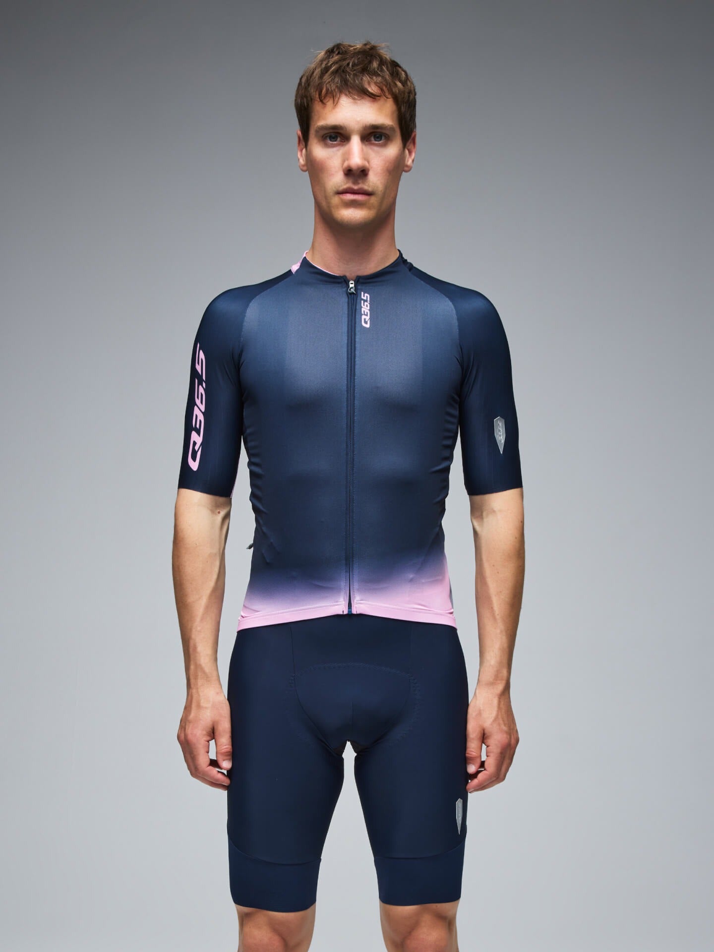 Q36.5 車衣 Gregarius Pro Collar Fade Jersey NauticaBlue 男款 藍