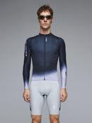 Q36.5 薄長袖車衣Gregarius Hybrid Light Collar Fade Long Sleeve Jersey Black 男款 黑
