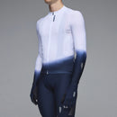 Q36.5 薄長袖車衣Gregarius Hybrid Light Collar Fade Long Sleeve Jersey White 男款 白