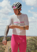 Black Sheep 黑羊 車衣 AeroWeave SS Jersey Classics Pink 男款 粉字白底