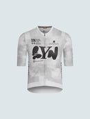 SYN 車衣 Pro Team Jersey White 男款 塊狀刷灰白