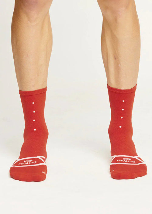 Pedla 車襪Essential Lite Sock Poppy Red 罌粟紅