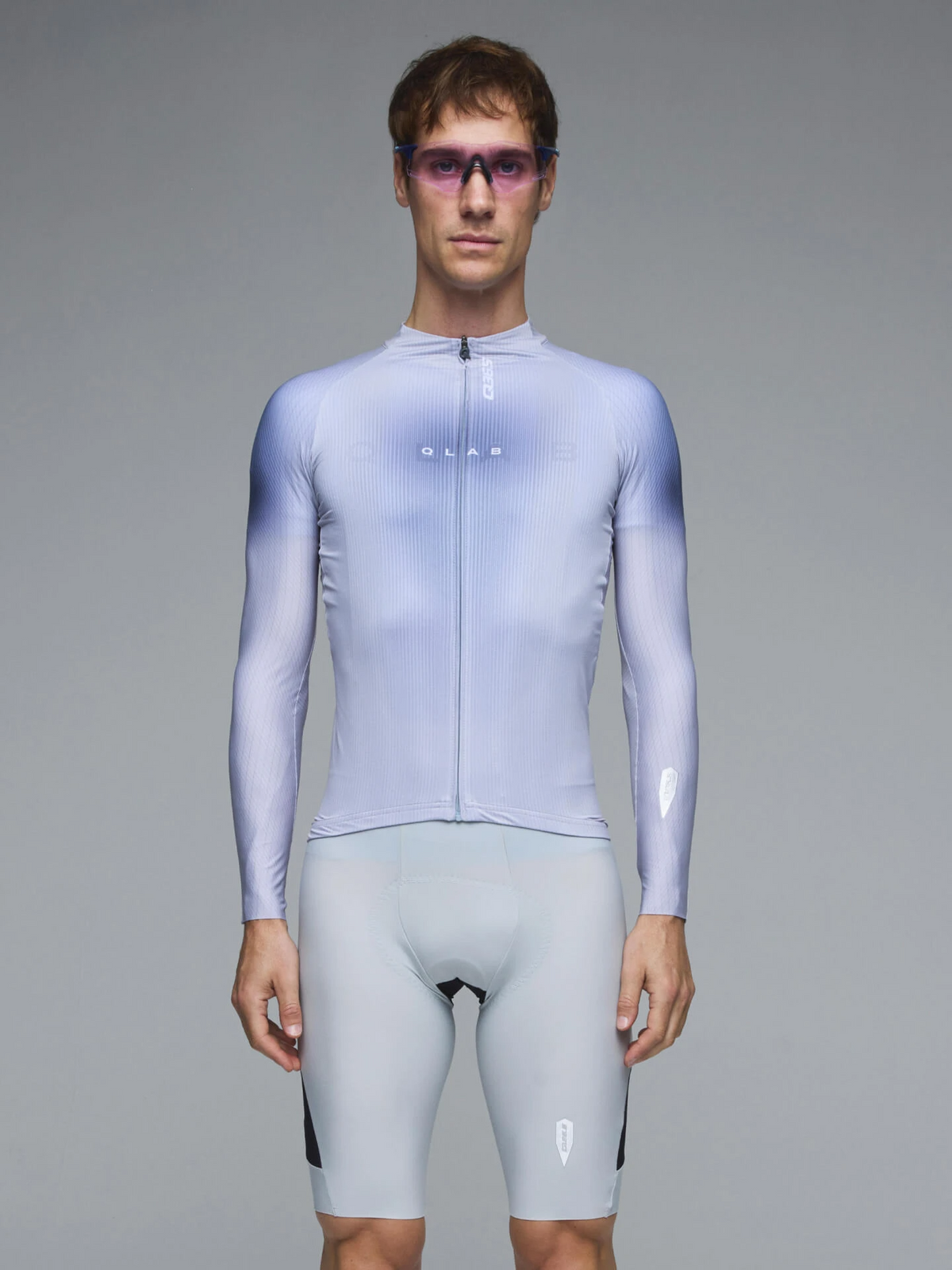 Q36.5 薄長袖車衣Gregarius Hybrid Light QLAB LS Jersey Ice Grey 男款 灰