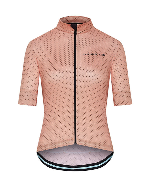 Café du Cycliste 車衣 Fleurette Lightweight Jersey Cantaloupe 短袖 女 灰粉黑點