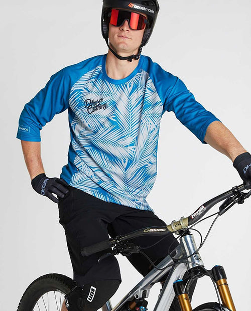 DHaRCO MTB 3/4 Jersey Blue Steel-男