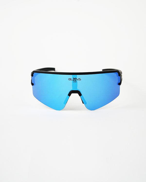 BLOOVS 風鏡-霧黑框藍鏡片 FLANDES Matte Black Dark Blue
