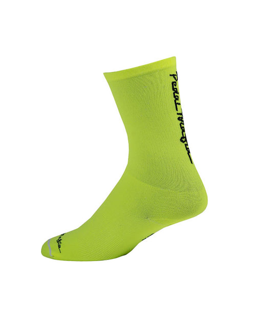 Pedal Mafia 車襪Core Socks HV Yellow - 螢光綠