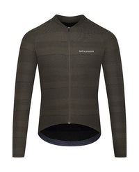 Café du Cycliste 車衣Corinne Moss Green長袖 男-霧綠