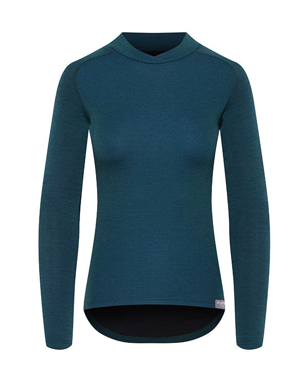 Café du Cycliste 底衫Cosette LS Baselayer Alpine Green長 女-松綠