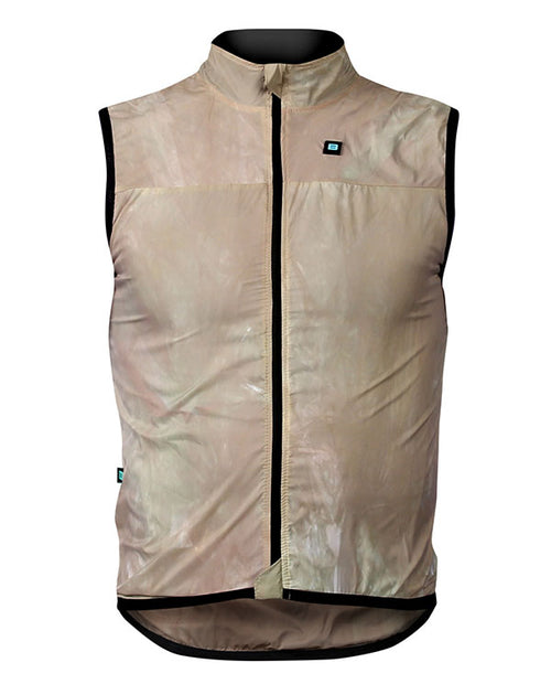 Biehler 風雨背心Defender Gilet Stow Away 男-大地色手染