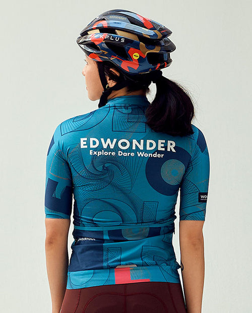 EdWonder 車衣Wonderfool Infinite Teal Green短 女-湖水綠