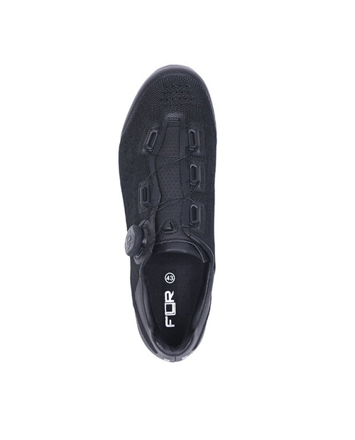 FLR 單旋鈕編織卡鞋 F-11 Knit Black 黑