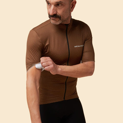 Café du Cycliste 車衣 Fleurette Lightweight Jersey Cocoa 短袖 男 可可