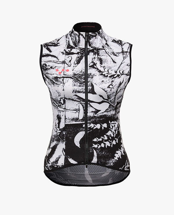 Pedla 防風背心SuperNature Classic Gilet - B&W Nature 女-黑白