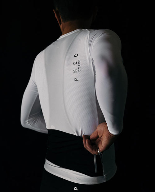 Pedal Mafia 薄長袖車衣 PMCC 男-白