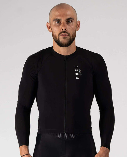 Pedal Mafia 薄長袖車衣 PMCC 男-黑