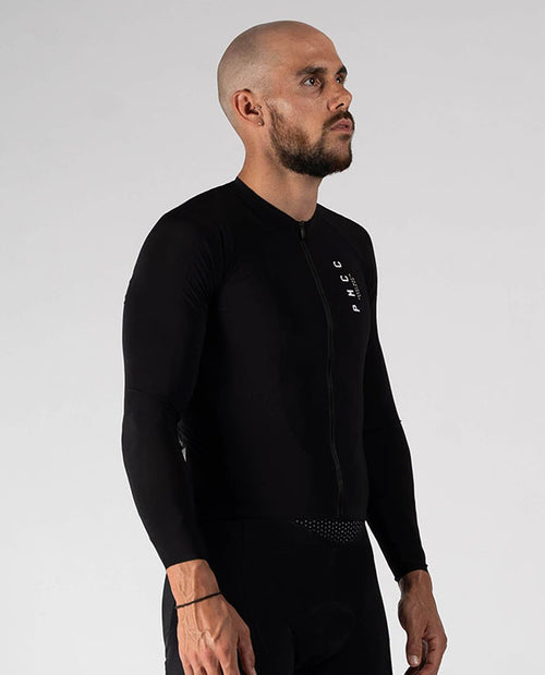 Pedal Mafia 薄長袖車衣 PMCC 男-黑