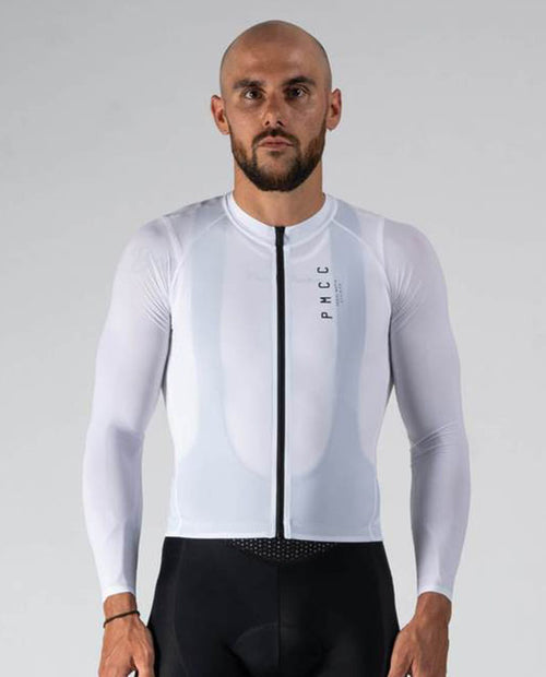 Pedal Mafia 薄長袖車衣 PMCC 男-白