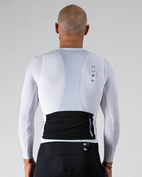 Pedal Mafia 薄長袖車衣 PMCC 男-白