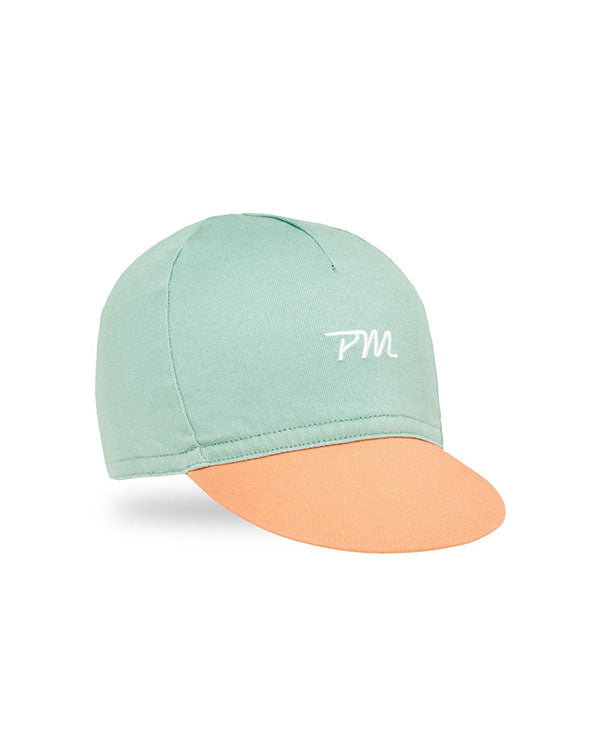 Pedal Mafia 小帽Pro Cycling Cap Turquoise Peach-綠