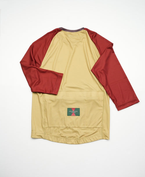 Café du Cycliste 車衣 T-shirt Gravel Barbara Jersey Sand 3/4袖 男 沙/橘