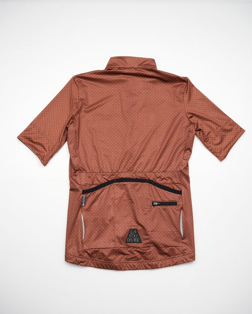 Café du Cycliste 車衣 Fleurette Lightweight Jersey Sequoia 短袖 女 紅棕