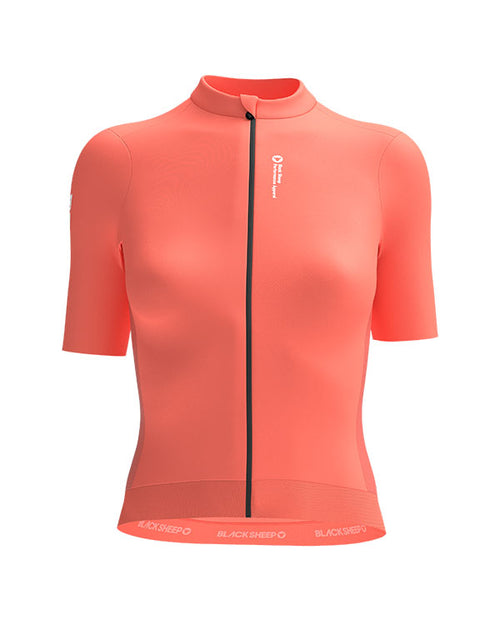 Black Sheep 黑羊 車衣WMN Integrated Jersey COR短 女-珊瑚色