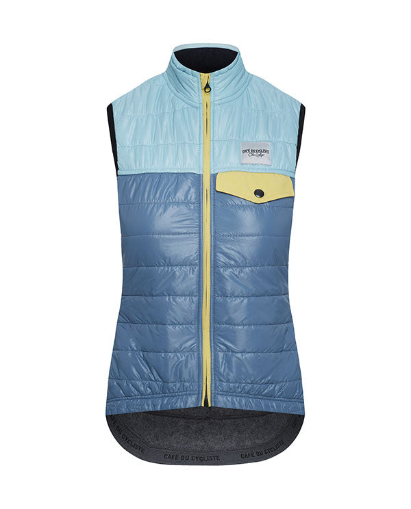 Café du Cycliste 背心Albertine Air Blue Gilet 女-天空藍