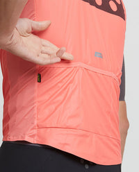 Pedla Pedla 防雨背心Pursuit Gilet Coral 男-珊瑚橘