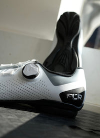 FLR 單旋鈕硬底鞋 F-11 White+Rubber Sole 白